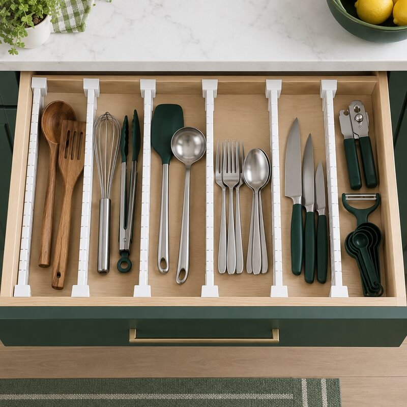 Vtopmart Clear Drawer Organizers, 25-Piece Set